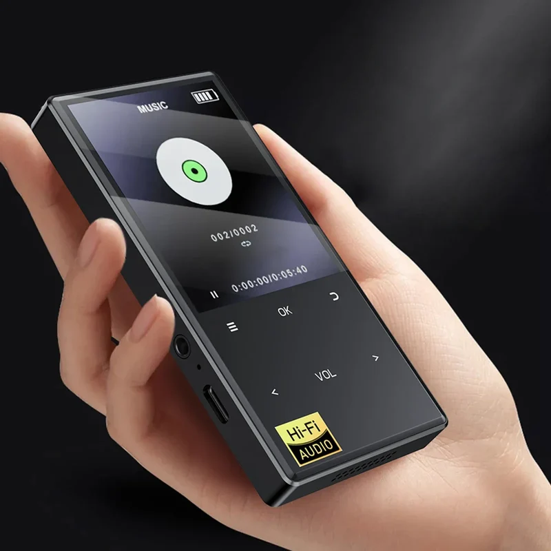 Hi-Fi MP3 Player with Bluetooth and WiFi Lossless DSD High Definition Portable Hi-Fi Digital Audio Music Player Voice Recorder