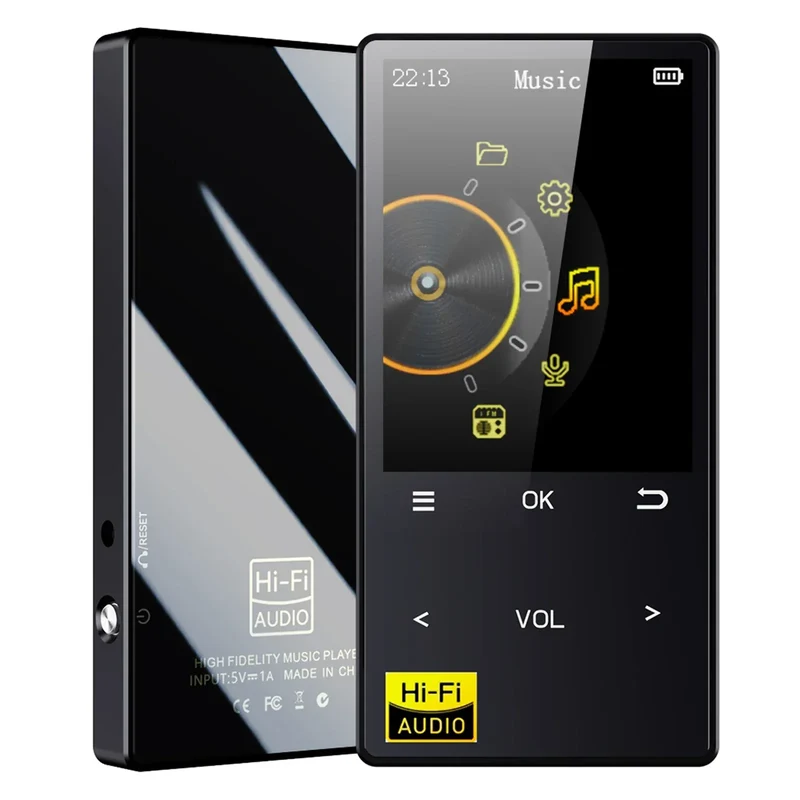 Hi-Fi MP3 Player with Bluetooth and WiFi Lossless DSD High Definition Portable Hi-Fi Digital Audio Music Player Voice Recorder