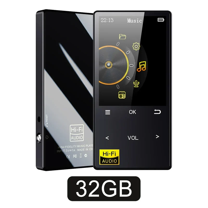Hi-Fi MP3 Player with Bluetooth and WiFi Lossless DSD High Definition Portable Hi-Fi Digital Audio Music Player Voice Recorder