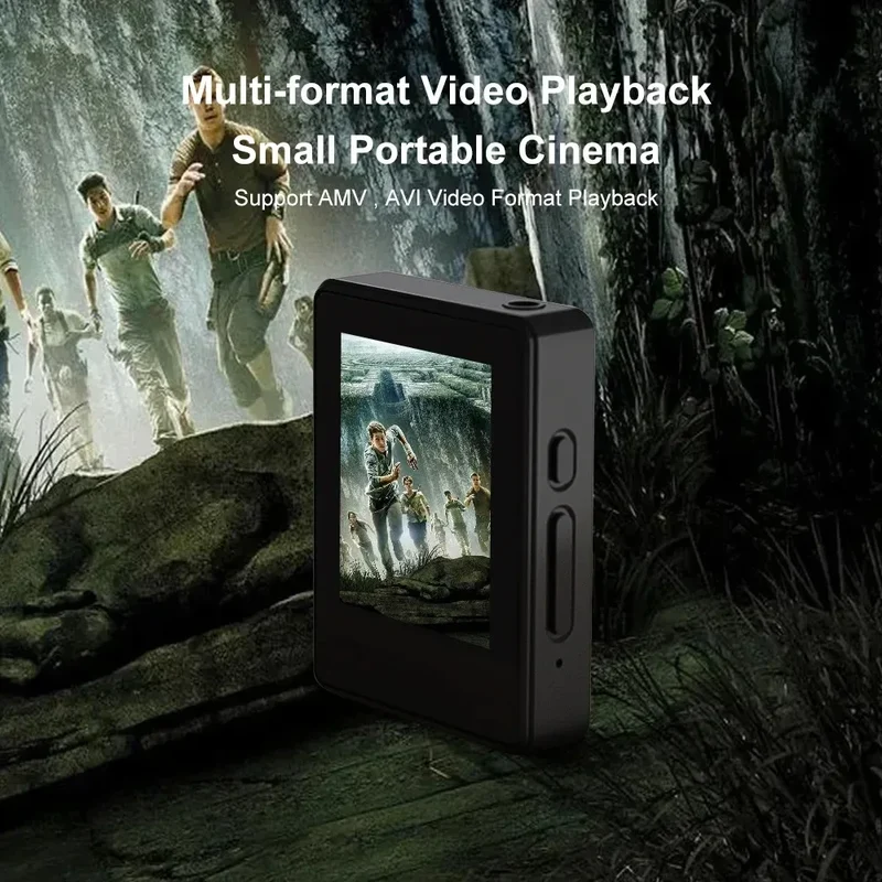 Portable MP3 Player Bluetooth 5.0 Music Stereo Speaker Mini MP4 Video Playback With LED Screen FM Radio Recording For Walkman