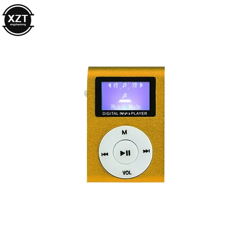 Mini MP3 Portable TF Card SD Card Slot Metal Clip USB Sport Digital Music Walkman Lightweight For Sports Running Citywalk