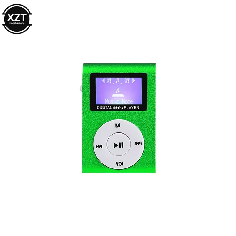 Mini MP3 Portable TF Card SD Card Slot Metal Clip USB Sport Digital Music Walkman Lightweight For Sports Running Citywalk