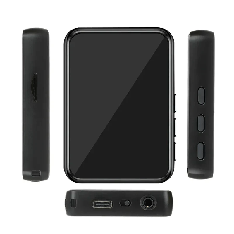 8-128GB MP3 Music Player Full Screen Touch MP4 Bluetooth Built-in Speaker Portable HiFi Music Player Video Playback recording
