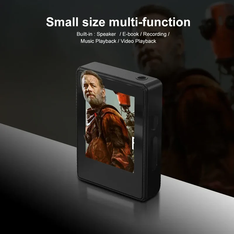 8-128GB MP3 Music Player Full Screen Touch MP4 Bluetooth Built-in Speaker Portable HiFi Music Player Video Playback recording
