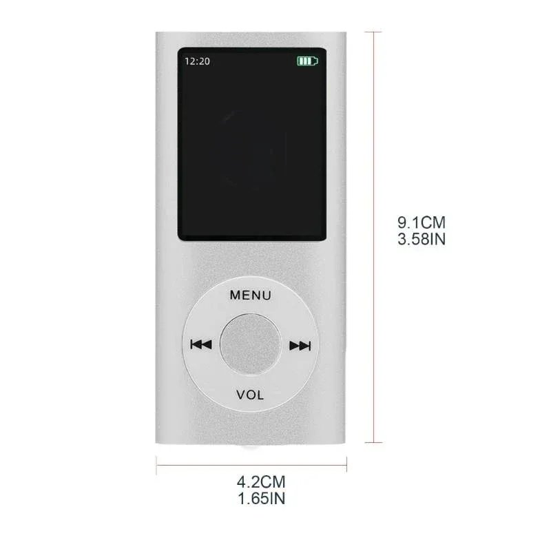 MP3 Music Player with 32GB Memory Card Classical Digital LCD Display 1.8'' Screen with FM Radio Voice Recorders