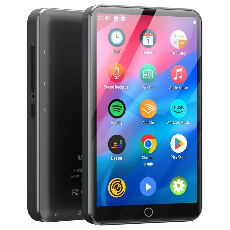 MECHEN MP3 Player Android 9.0 with Bluetooth and WiFi，MP3 MP4 Player with Spotify，Audible，Pandora， Up to 512 GB (White)