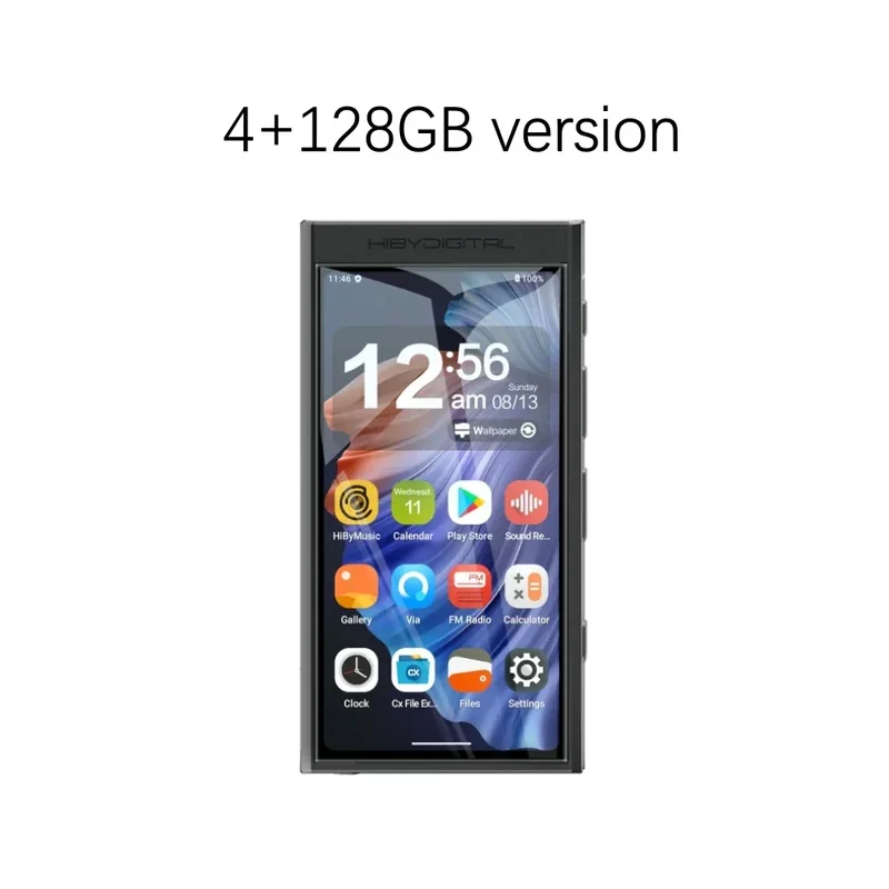HiBy Digital M300 Android 13 Music Player MP3 HiFi Audio Bluetooth WiFi DSD256 FM Radio Dual Mic Built-in Speaker IPS 29hr 128GB