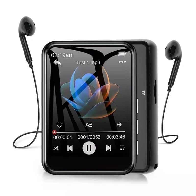 Bluetooth 5.4 MP3 Player Full Screen Walkman Music Player Novel Reading E-book Mp4 Video Player With Earphone Video Recording
