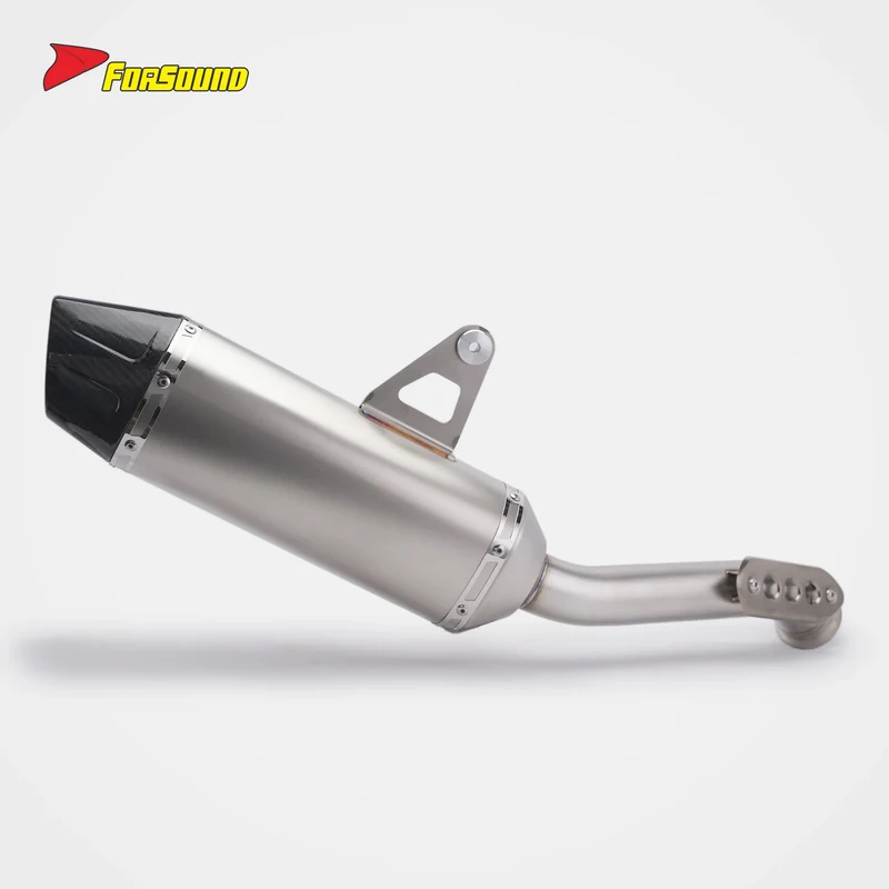 FORSOUND Cf Moto 800mt Motorcycle Exhaust Mid-Tail Integrated Stainless Steel Exhaust 2022-2025 Adventure Sporty Deep Sound