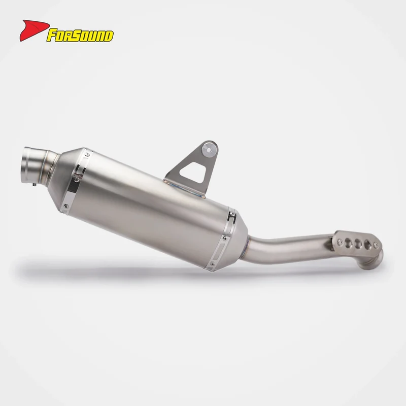 FORSOUND Cf Moto 800mt Motorcycle Exhaust Mid-Tail Integrated Stainless Steel Exhaust 2022-2025 Adventure Sporty Deep Sound