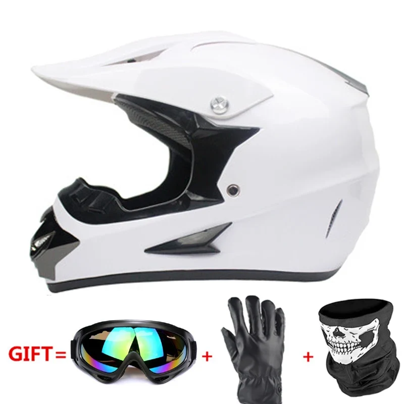Professional Racing Casco Moto Off Road Helmet ATV Dirt Bike Downhill MTB DH Capacete Motocross Helmet With Mask Gloves Glasses