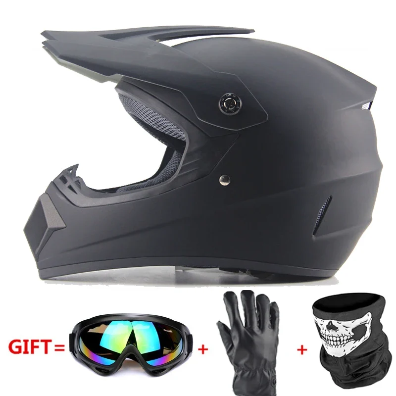 Professional Racing Casco Moto Off Road Helmet ATV Dirt Bike Downhill MTB DH Capacete Motocross Helmet With Mask Gloves Glasses