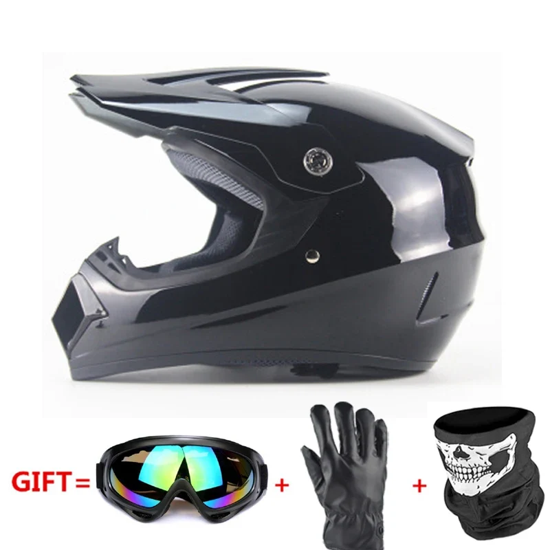 Professional Racing Casco Moto Off Road Helmet ATV Dirt Bike Downhill MTB DH Capacete Motocross Helmet With Mask Gloves Glasses