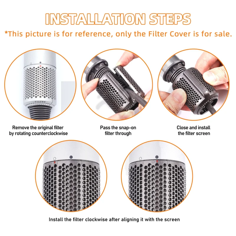 Magnetic Filter Cover for Dyson Hair Dryer HD01 HD03 HD08 HD15 Replacement Outer Dust Cover Suction Opening Buckle Accessories