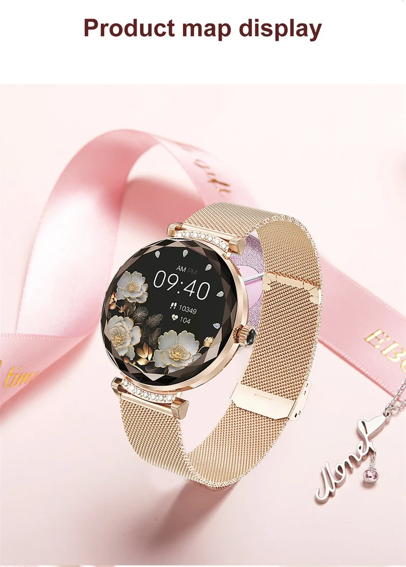 LIGE Fashion Ladies Smart Watch NX7 Pro AMOLED Screen Health Monitoring BT Call Female Women Sport Fitness Tracker Smartwatch