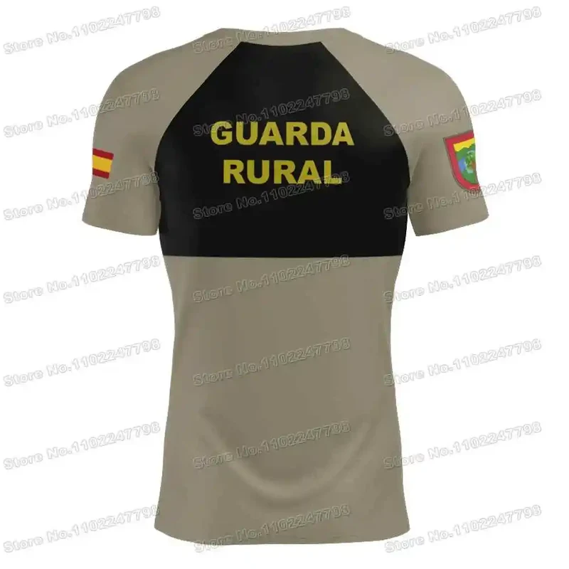 2023 Country Guard T Shirt Spain Civil Guard Outdoor Tech Shirts Men MTB Clothing Training Top Fitness Jersey Running Sportswear