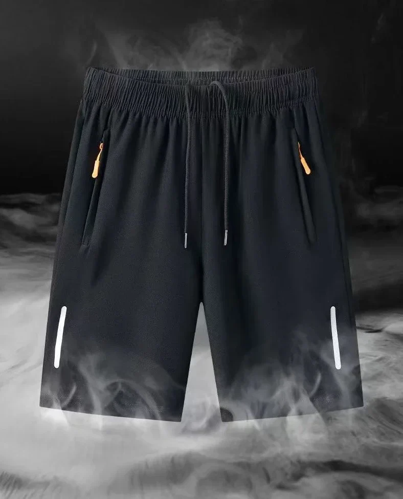 Summer Men Shorts Ice Silk Running Gym Sport Shorts Quick Dry Breathable Beach Short Pant Fitness Jogging Cool Casual Sportswear