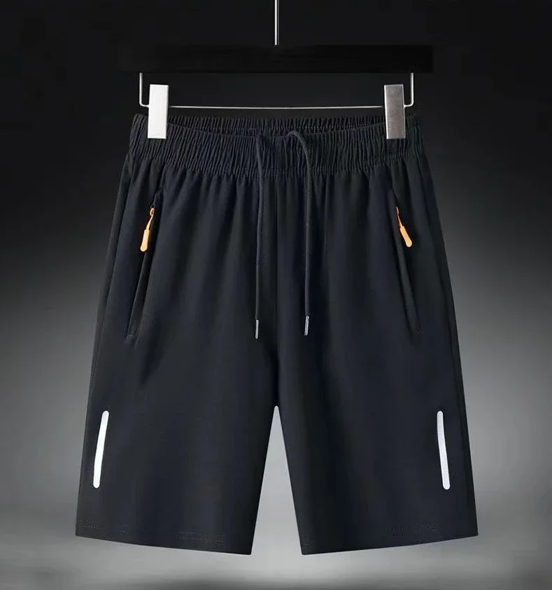 Summer Men Shorts Ice Silk Running Gym Sport Shorts Quick Dry Breathable Beach Short Pant Fitness Jogging Cool Casual Sportswear