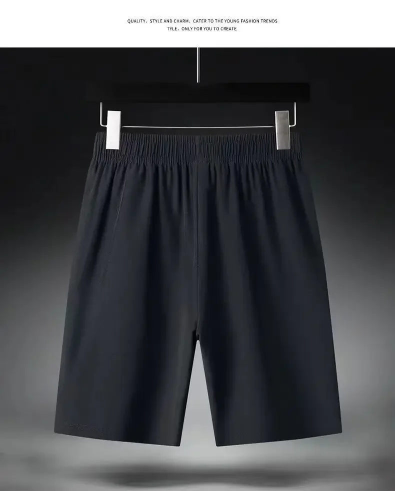 Summer Men Shorts Ice Silk Running Gym Sport Shorts Quick Dry Breathable Beach Short Pant Fitness Jogging Cool Casual Sportswear
