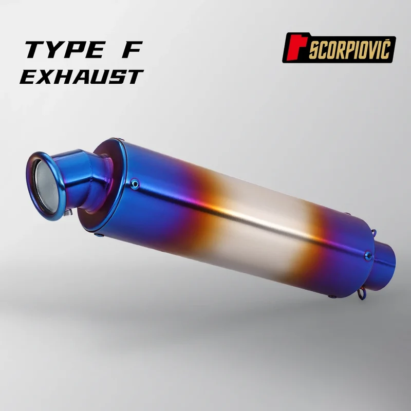 36-51mm STB Universal Motorcycle Exhaust Pipe Muffler Carbon Fiber Escape Moto for RC390 Z800 GSXR750 TMAX530 XMAX300 250 CBR50