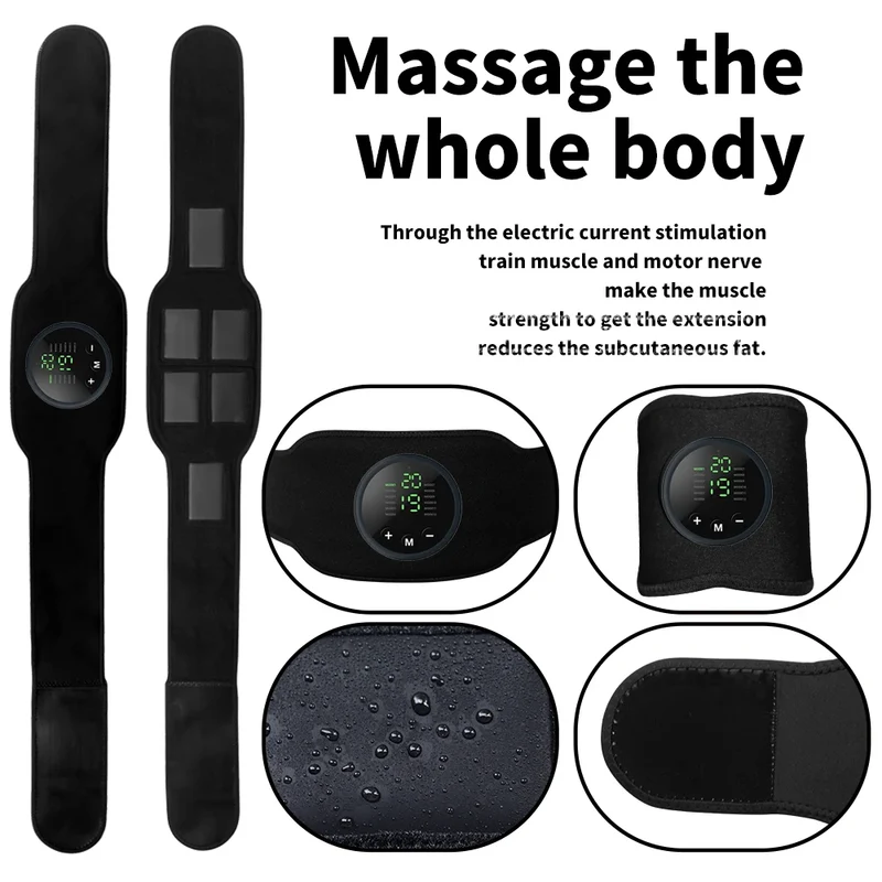 Toner Training Device Sports Fitness AB Workout Equipment Office Electronic Muscle EMS Stimulator Abs Abdominal Toning Belt