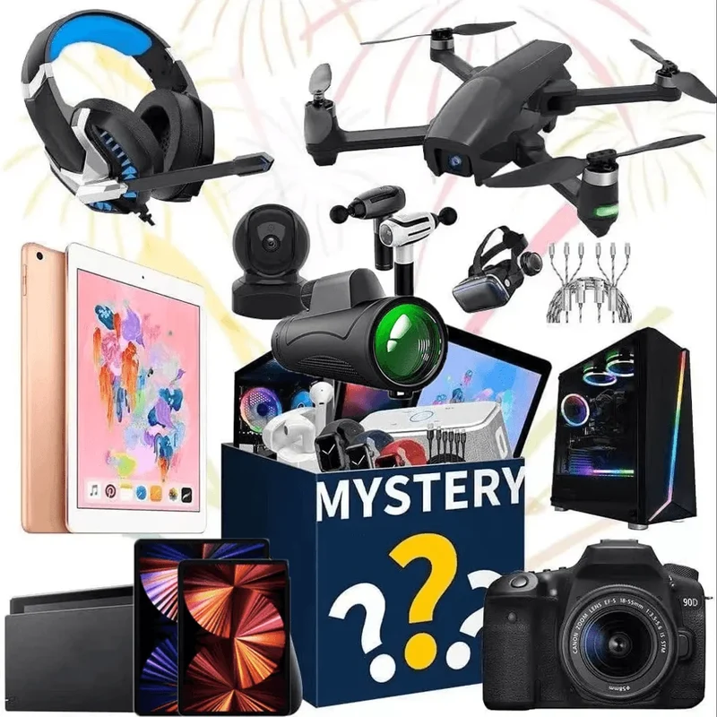 Lucky Electronics Vintage 3C Digital Electronic Lucky Box for Present Sweet Surprise Lucky Mysterious Mystery Box