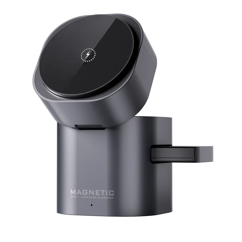 New Products 2025 Electronics Electric Foldable Magnetic Touch Automatic Rotation15W for iphone 17 Gift 3 in 1 Wireless Charger