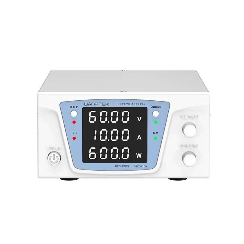 WANPTEK BENCH DC ADJUSTABLE POWER SUPPLY, DC POWER SOURCE, 60V 10A, LAB, REPAIR, ELECTRONICS DESIGN, ELECTROPLATE, KPS6010D