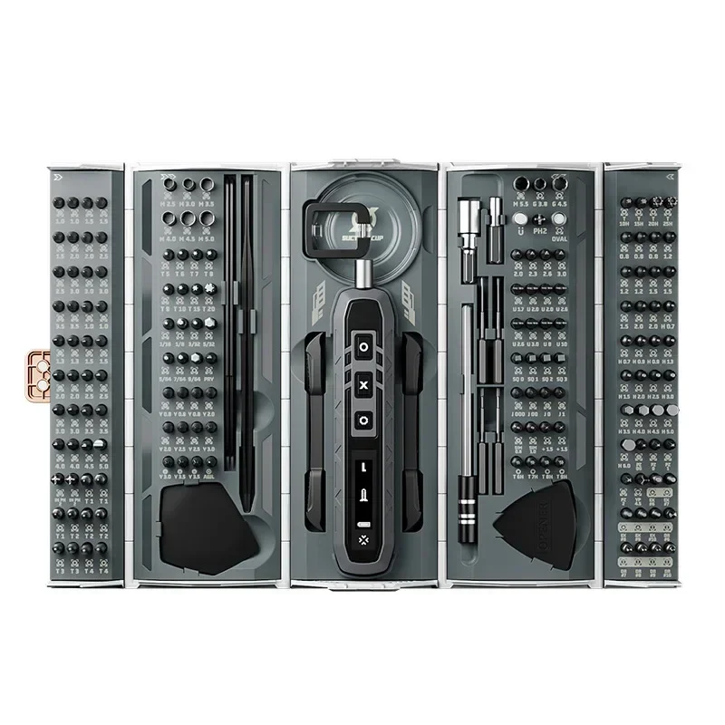 JAKEMY JM-8193 180-in-1 Electric Mini Precision Screwdriver Toolkit Multifunctional for Repair Phone Camera Mini Electronics