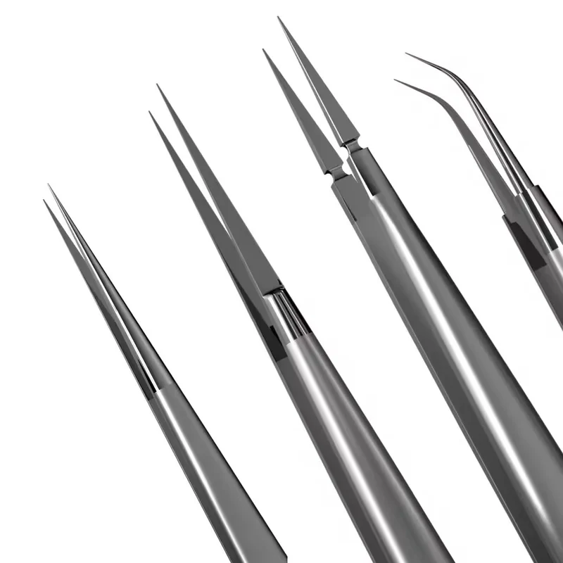 I2C 3D Electronics Extra Hard Alloy Tweezers Precision Forceps for SMD BGA SMT Mobile Phones Flying Line Repair Hand Tools Sets