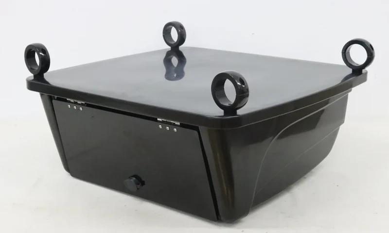 Universal T-Top Electronics Box Black SB200 Clamp on Overhead Center Console Boat Marine Storage by Raider Stryker