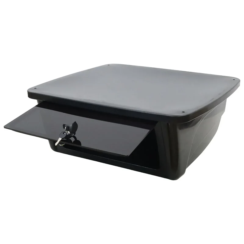 Universal T-Top Electronics Box Black SB200 Clamp on Overhead Center Console Boat Marine Storage by Raider Stryker