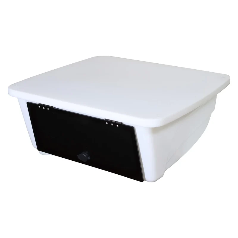 Universal T-Top Electronics Box SB200 Clamp on Overhead Center Console Boat Marine Storage Camps for 2",1.5",1.9" Tubing
