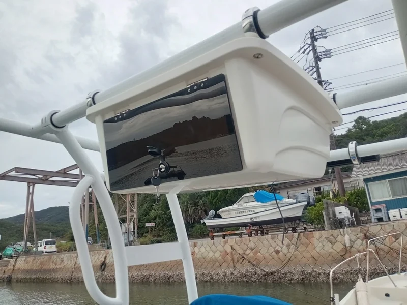 Universal T-Top Electronics Box SB200 Clamp on Overhead Center Console Boat Marine Storage Camps for 2",1.5",1.9" Tubing