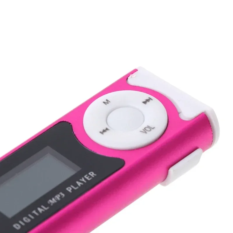 Mini Clip Floral Pattern Music MP3 Player 32GB Card With Micro SD TF Card Clip Design Digital Music Mini USB Cable + Earphone
