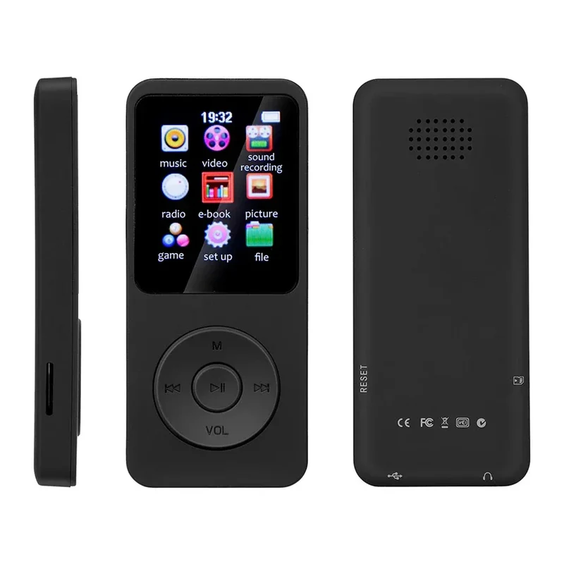 MP3 Player Outdoor Sports Fitness Mini Mp4/mp3 Support Bluetooth Lossless Hifi Music Player FM Radio Recorder Sport 128GB