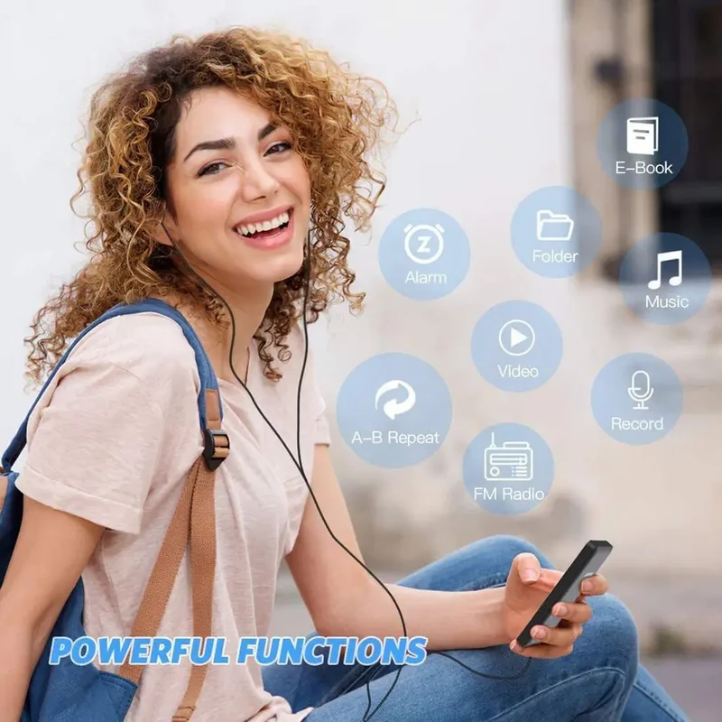 Bluetooth MP4 MP3 Lossless Music Player TFT LCD Display Walkman E-book Support TF Card Audio Recorder lossless sound MP3 player
