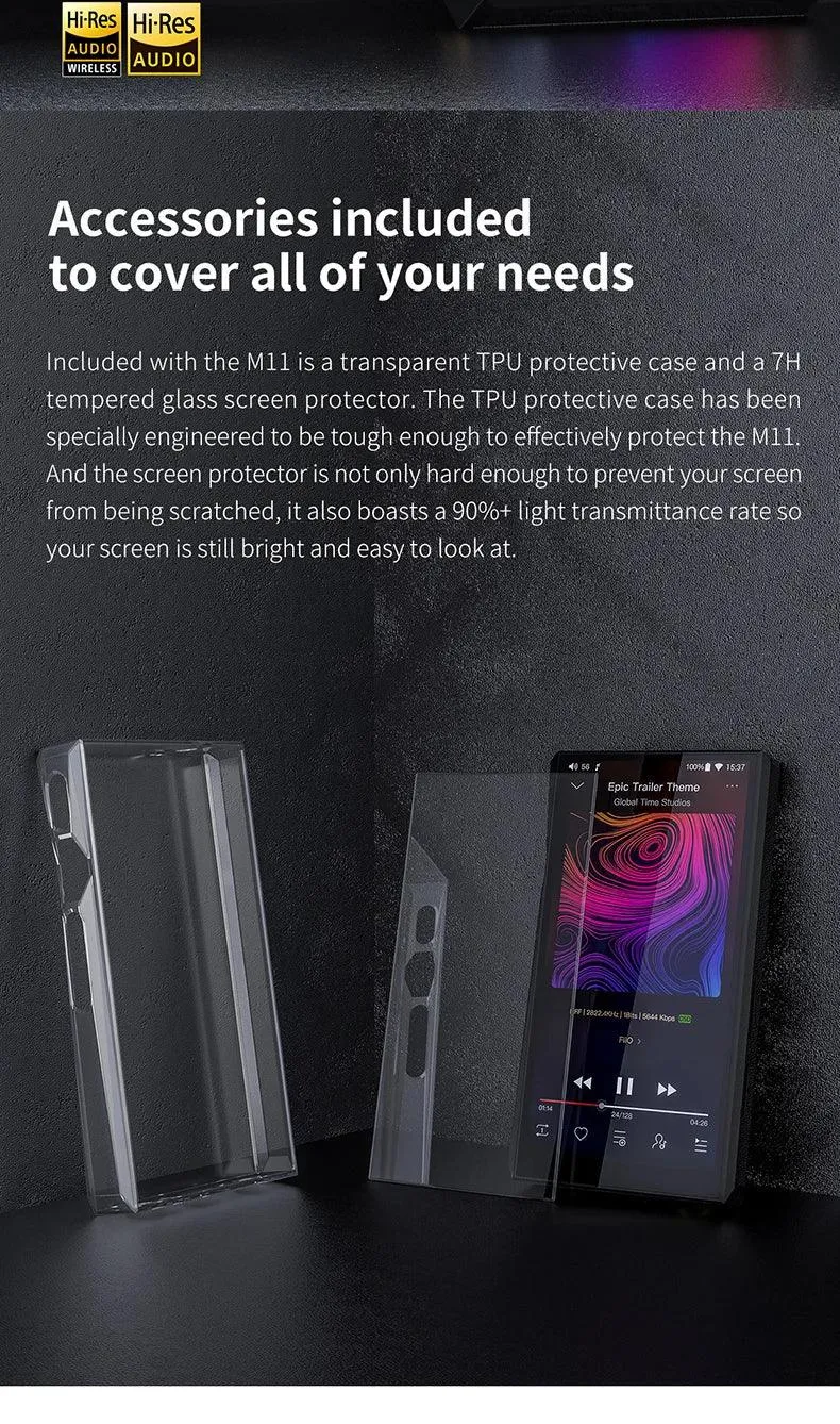 Zycbeautiful for fiiO M11 HIFI Music MP3 Player with Balanced Output/Support WIFI/Air Play/Spotify