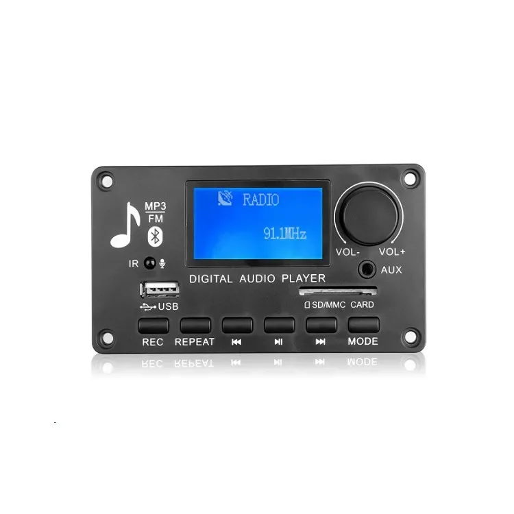 High Quality Digital Audio Player Module MP3 Decoder Board USB SD BT Music Player Board Record FM Link in