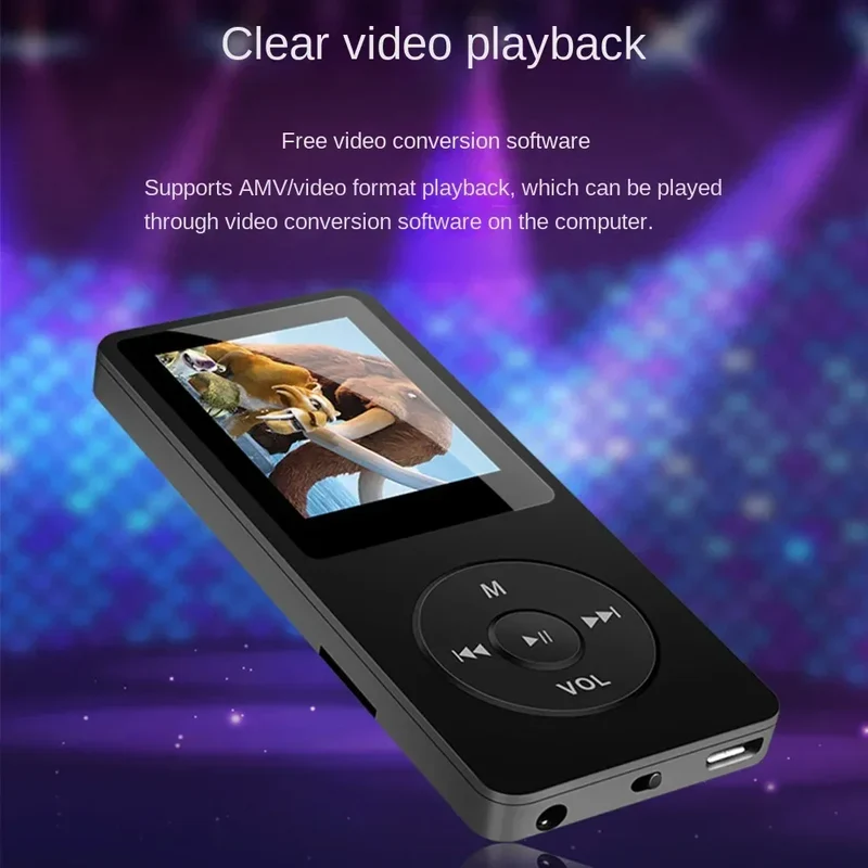 Portable MP3 Player With LCD Screen Built-in Microphone FM Radio Video Hifi MP4 Player Movies E-books Music Players Dropshipping