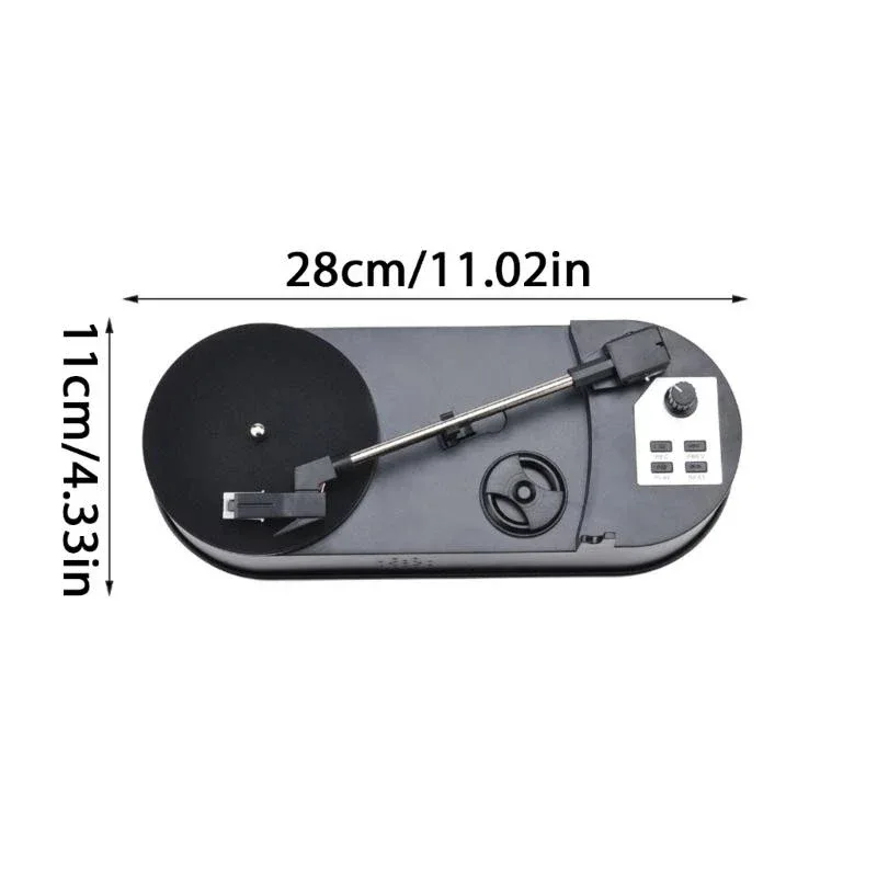 Mini Record Player Converts Recorder to MP3 with Speakers Turntable with USB MP3 Conversion Easy