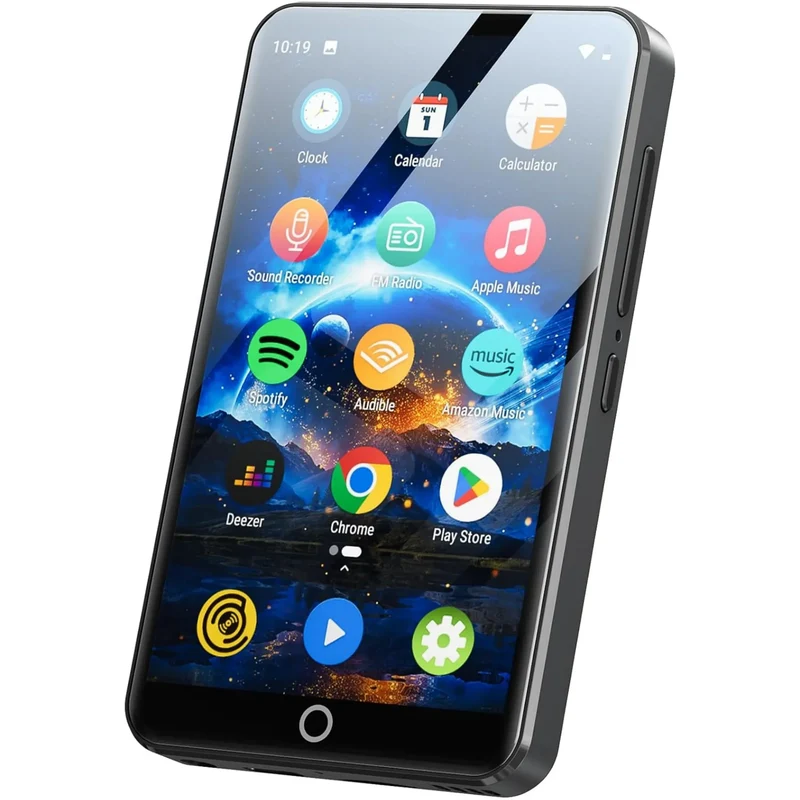 MP3 Player with Bluetooth and WiFi，4" Touch Screen Music Player Android 9.0 MTK 8 Core，MP4 Player with Spotify，Audible，Deezer，Am