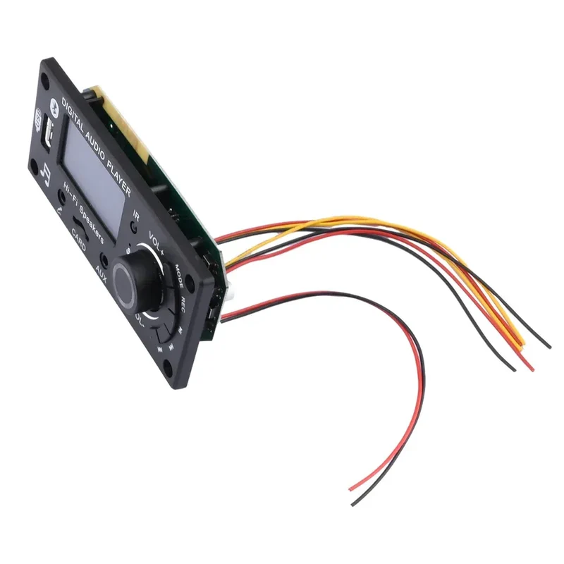 Wireless Audio Decoder Module mp3 Bluetooth 5.0 Car Audio Board FM APE FLAC WMA WAV Decoder with Remote Control TF Card USB Port
