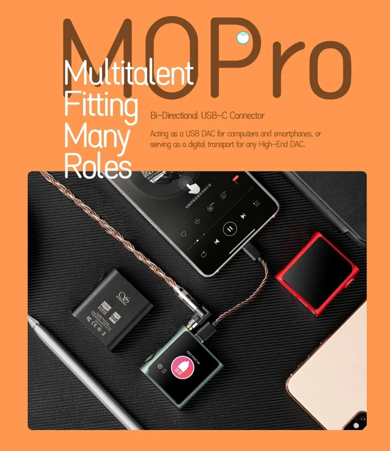 Pre-order Shanling M0 Pro Hi-Res Bluetooth Touch Screen Portable Music Player with Dual ESS ES9219C DAC Chips