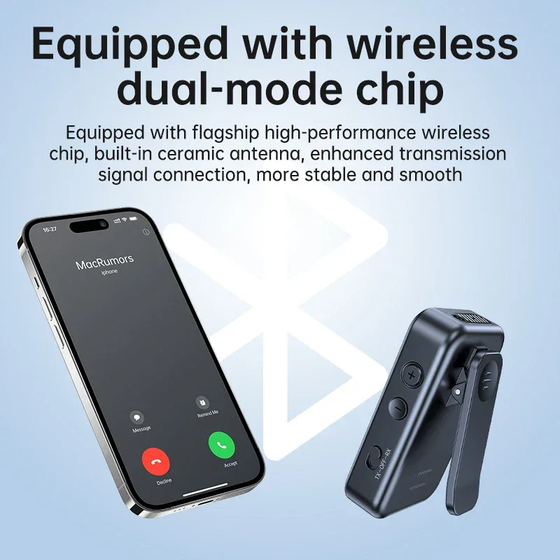 Lavalier Bluetooth 5.4 Audio Receiver Transmitter 3.5mm AUX TF Card Play Wireless Adapter with LCD Display For PC TV Speaker