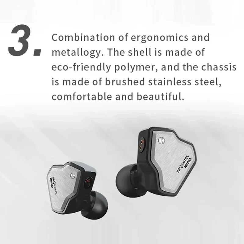 7Hz Salnotes Zero HiFi in Ear Earphone Metal Composite Diaphragm IEMs 10mm Dynamic Driver N52 Magnet Timeless Dioko