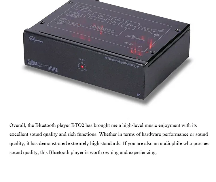 HiFi Lossless Bluetooth Decoder Audio Receiver QCC5125 Dual 9038Q2M DAC 24BIT 96KHz Lossless Decoding External USB Sound Card