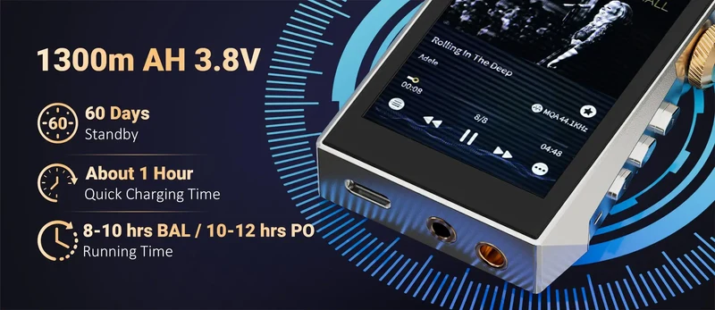HIDIZS AP80 PRO MAX Red / Green All-in-One Streaming HIFI Music MP3 Player Hi-Res Audio Bluetooth 5.1 Dual ES9219C USB DAC MQA