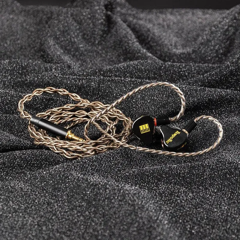 TempoTec IM01 Flathead 4.4mm earphones, IM05 3.5mm cable-detachable,0.78mm pin HiFi in-ear earphones 1DD+4BA