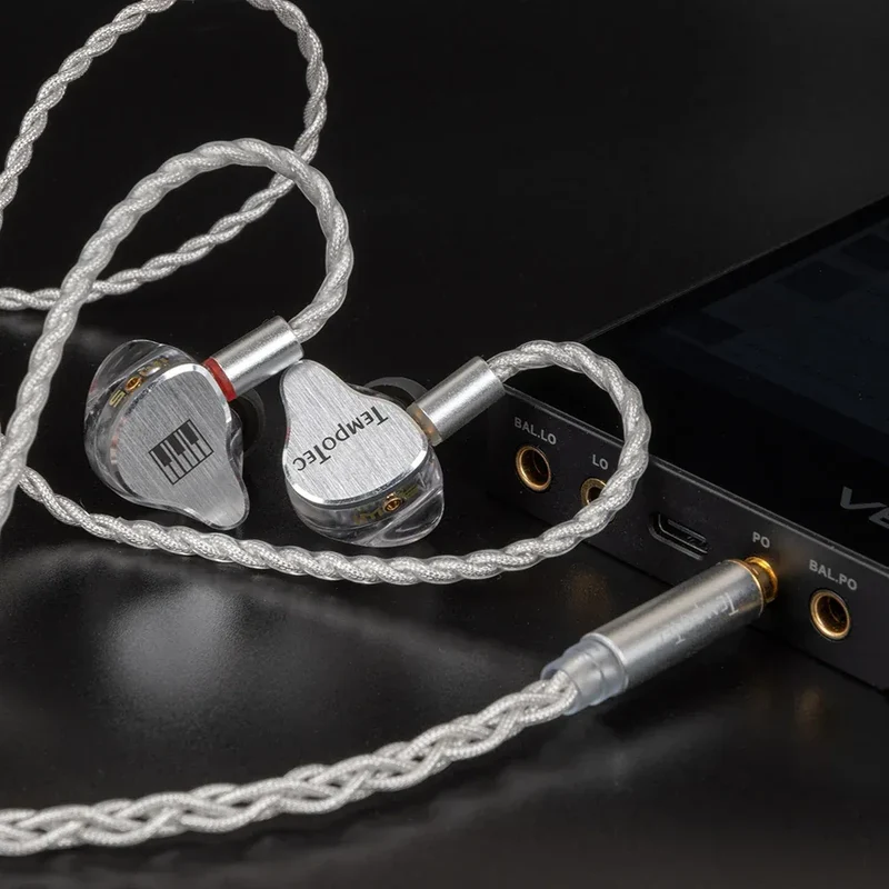 TempoTec IM01 Flathead 4.4mm earphones, IM05 3.5mm cable-detachable,0.78mm pin HiFi in-ear earphones 1DD+4BA